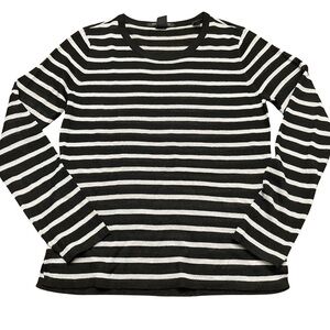 Scotch & Soda Maison Scotch black and gray striped sweater. Size 2 / Medium. EUC